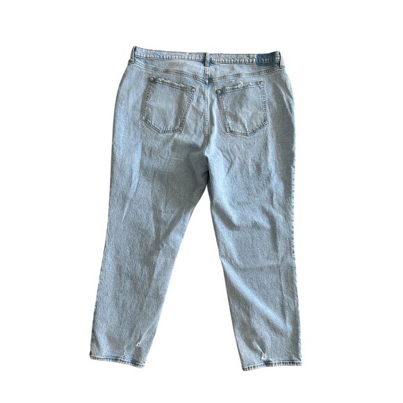 ABERCROMBIE & FITCH Light Wash 90s Straight Ultra Rise Jeans Sz 24 Plus 37" NWT - Picture 7 of 10